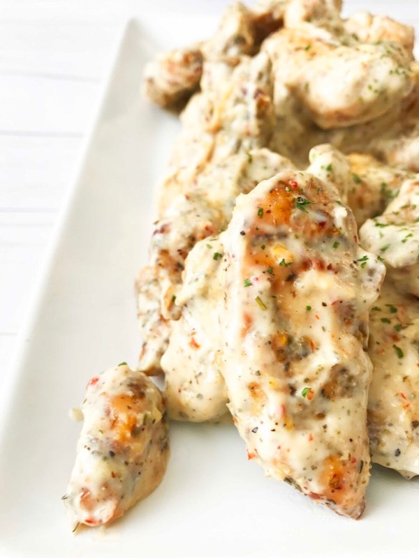 lot 405 image: New Case of 8 - 64 fl oz. Bags of WBS Premium Quality Meat Marinating Parmesan Garlic Sauce