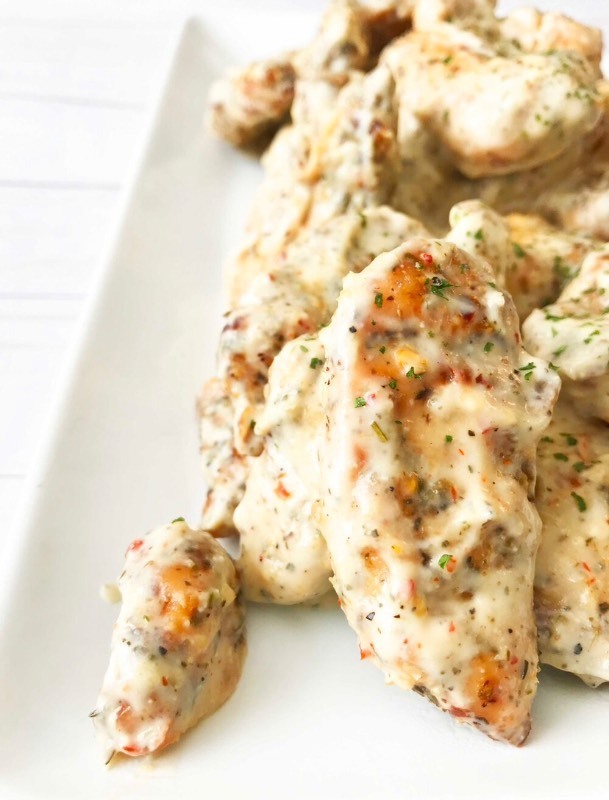 lot 406 image: New Case of 8 - 64 fl oz. Bags of WBS Premium Quality Meat Marinating Parmesan Garlic Sauce
