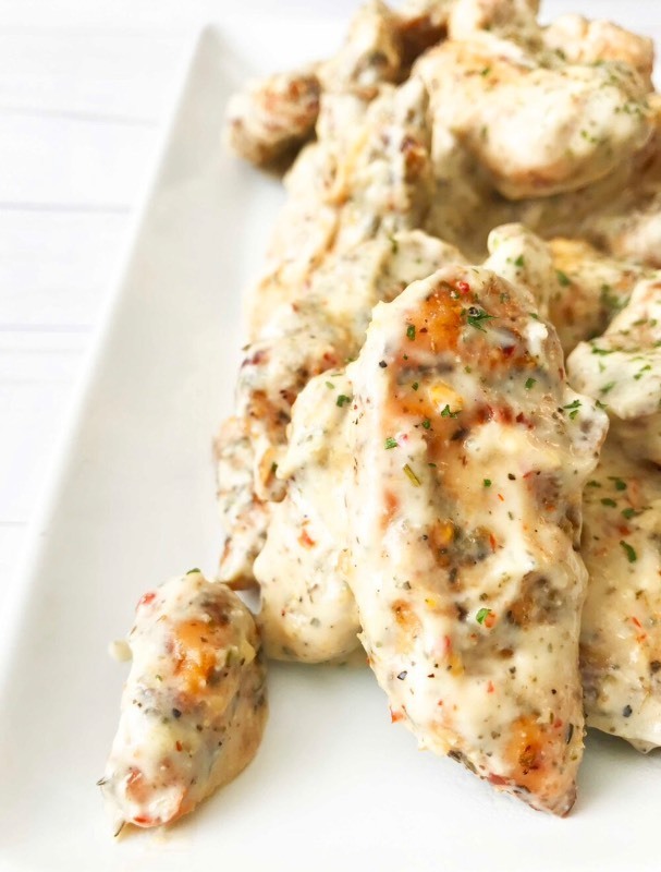 lot 409 image: New Case of 8 - 64 fl oz. Bags of WBS Premium Quality Meat Marinating Parmesan Garlic Sauce