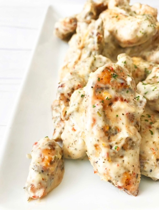 lot 411 image: New Case of 8 - 64 fl oz. Bags of WBS Premium Quality Meat Marinating Parmesan Garlic Sauce