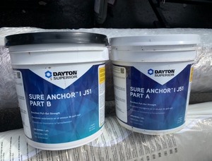 lot 42 image: 2 New Tubs of Dayton Superior Strength Sure Anchor J51 Part 1 & 2
