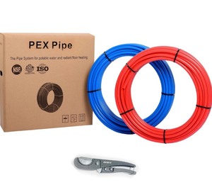 lot 37 image: New EFIELD 12 2x75 ft Pex-b PipeTubing(NSF Certified) Blue & Red 150 ft Length for Potable Water and for HotCold Water-Plumbing Applications w Pipe Cutters, AB-75B-KIT