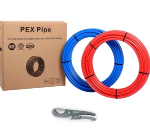 lot 38 image: New EFIELD 12 2x75 ft Pex-b PipeTubing(NSF Certified) Blue & Red 150 ft Length for Potable Water and for HotCold Water-Plumbing Applications w Pipe Cutters, E-99 KIT