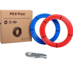 lot 39 image: New EFIELD 12 2x75 ft Pex-b PipeTubing(NSF Certified) Blue & Red 150 ft Length for Potable Water and for HotCold Water-Plumbing Applications w Pipe Cutters, AB-2-75