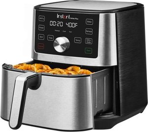 lot 9227 image: Instant Pot - 4Qt Vortex 4 Plus Air Fryer - Silver