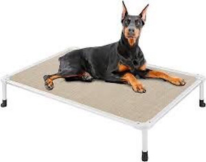 lot 9251 image: veehoo pet bed chew proof bed (polka dot)