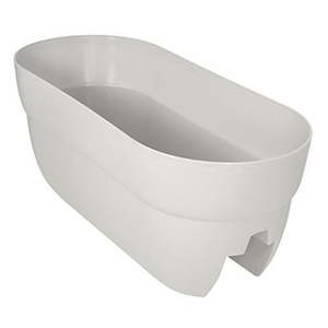 lot 9265 image: Emsco Group 2444D Rail Planter White