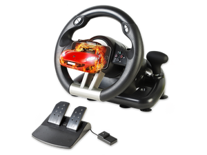 lot 9268 image: Serafim R1 Racing Wheel - Gaming Steering Wheel with Responsive Pedal - Compatible with Xbox ONE PS4 PS3 Switch PC iOS Android - Xbox One.
