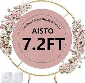 lot 9271 image: Aisto Round Backdrop 7.2ft decor stand