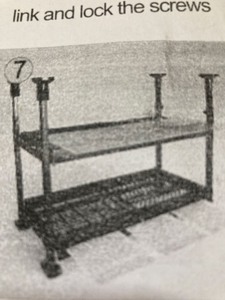 lot 9305 image: Plastic storage shelf