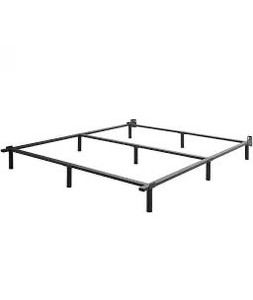 lot 9307 image: Mofesun queen platform steel bed frame