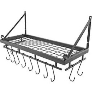 lot 9313 image: Bathmart pot rack black