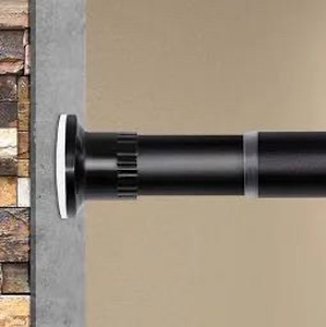 lot 9331 image: Spring loaded tension rod 83 -122 inch