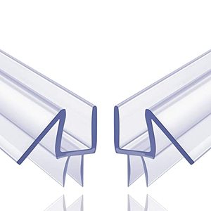 lot 9342 image: 2-Pack Butecare Frameless Shower Door Bottom Seal �� Stop Shower Leaks and Create a Water Barrier (38�� x 39��)