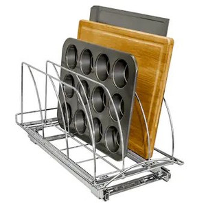 lot 9367 image: Lynk Professional 10-in W x 9.6-in H 1-Tier Cabinet-mount Metal Bakeware Organizer