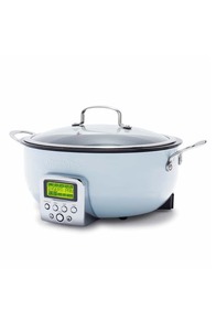 lot 9369 image: GreenPan Elite Essential 6-Quart Slow Cooker in Blue Haze at Nordstrom