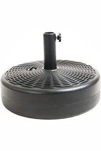 lot 9386 image: C-Hopetree 70 lb Heavy Duty Water Fillable Base Stand for Patio Outdoor Table Umbrella, Black