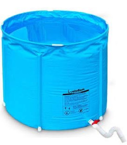 lot 9396 image: Portable Plastic Bathtub, Folding Spa BathTub for Adults, 31 inches Freestanding Soaking Tub Non-Inflatable Ice Bath Tub, Thickened Thermal Foam to Keep Temperature