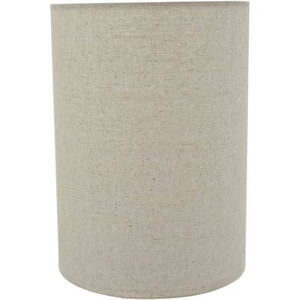 lot 9397 image: Aspen Creative 31260 Transitional Drum (Cylinder) Shaped Spider Construction Lamp Shade in Oatmeal, 8 wide (8 x 8 x 11) - retail $48