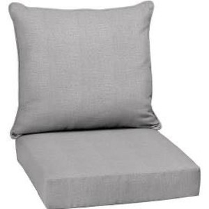 lot 9399 image: Grey Outdoor Seat Cushions - similar to picture