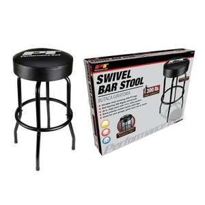 lot 70011 image: Performance Tool W85010 Bar Stool with PT Logo 30 Height 14 Swivel Seat 300 lbs Load