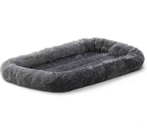 lot 70016 image: MidWest Homes for Pets Bolster Pet Bed for Dogs & Cats 22L-Inch Gray Dog Bed or Cat Bed w Comfortable Bolster  Ideal for XS Dog Breeds & Fits a 22-Inch Dog Crate