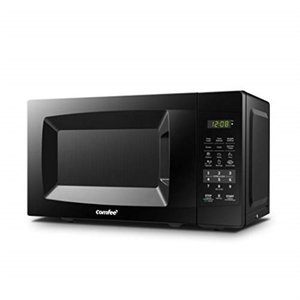 lot 23089 image: COMFEE EM720CPL-PMB Countertop Microwave Oven with Sound OnOff, ECO Mode and Easy One-Touch Buttons, 0.7cu.ft, 700W, Black (B07GV36BLD)