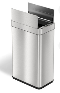 lot 23093 image: 13 Gallon Wings Lid Sensor Trash Can