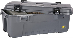 lot 23099 image: Plano Storage Trunk With Wheels, 36Lx16Wx14H
