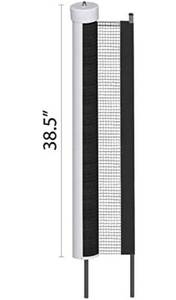 lot 23100 image: Kidkusion Inc. Retractable Driveway Guard, Adjustableup to 25, Black