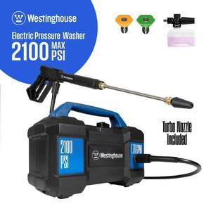lot 23105 image: Westinghouse ePX3100v Electric Pressure Washer 2100 Psi- 1.76 GPM