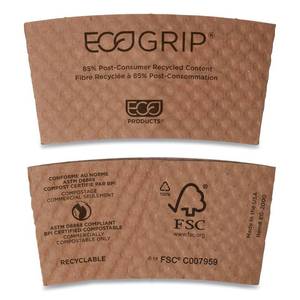 lot 23113 image: Eco-Products EcoGrip Hot Cup Sleeve - 1300 Pieces