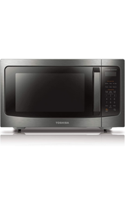 lot 34435 image: Countertop Microwave Oven with Inverter Technology, Kitchen Essentials, Smart Sensor, Auto Defrost, 1.6 Cu.ft, 13.6 Removable Turntable, 33lb.&1250W, Black Stainless Steel