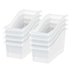 lot 61015 image: IRIS Connecting Book Bin 7 Pack Clear