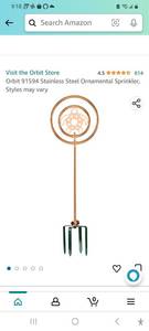 lot 61039 image: Stainless Steel Ornamental Sprinkler