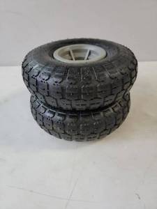lot 61049 image: Lot of two 4.103.50-4 Pneumatic (Air Filled) Hand Truck  All Purpose Utility Tire on Wheel, 2.5