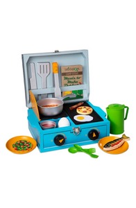lot 61066 image: Melissa & Doug Lets Explore Wooden Camp Stove Play Set in Multi at Nordstrom