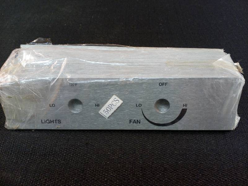 lot 10 image: Lights Fan Switch Plate W Adhesive Back