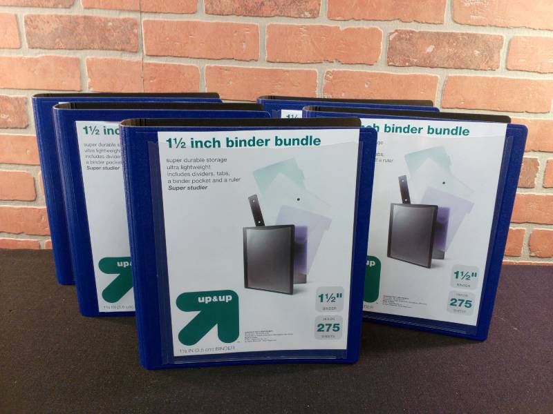lot 21 image: Binders by Up & Up  1 12 PVC Free