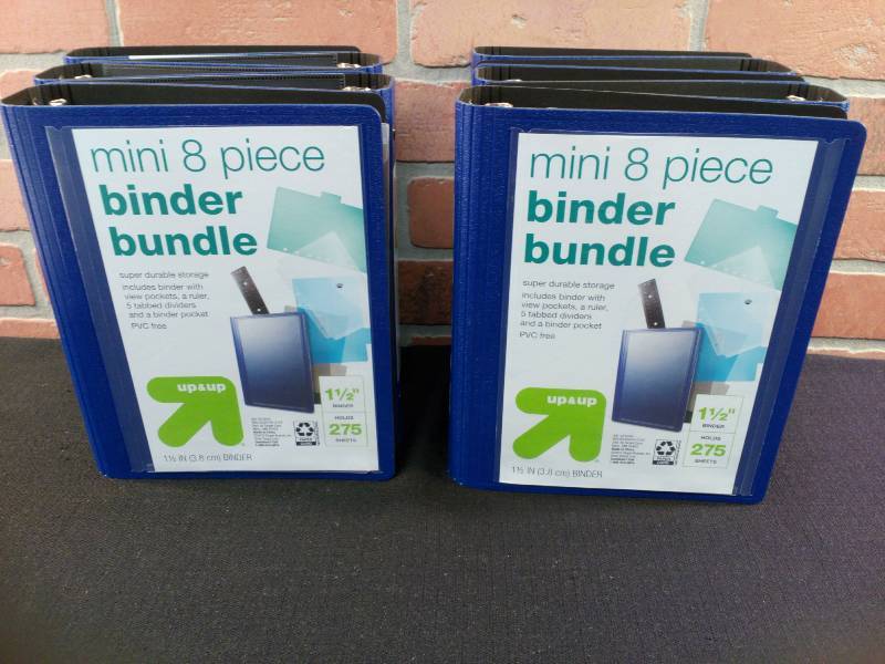 lot 23 image: Binders by Up & Up Mini 1 PVC Free