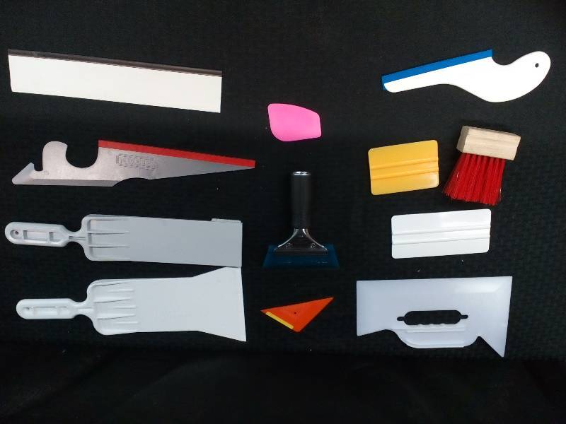 lot 101 image: Titan, Blue Max, and Bulldozer Auto Window Tinting Tools