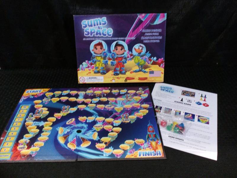 lot 109 image: Sums In Space Addition & Subtraction Board Game Adventure