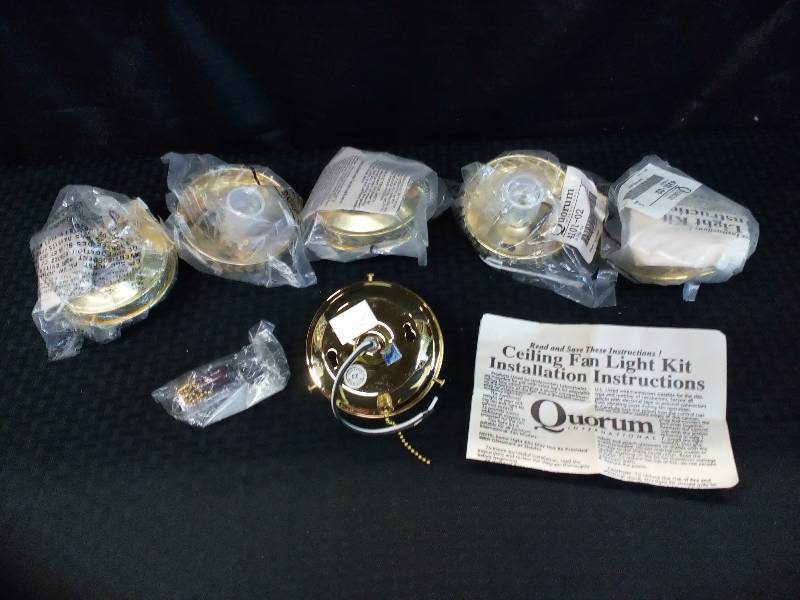 lot 111 image: Quorum Ceiling Fan Light Kits