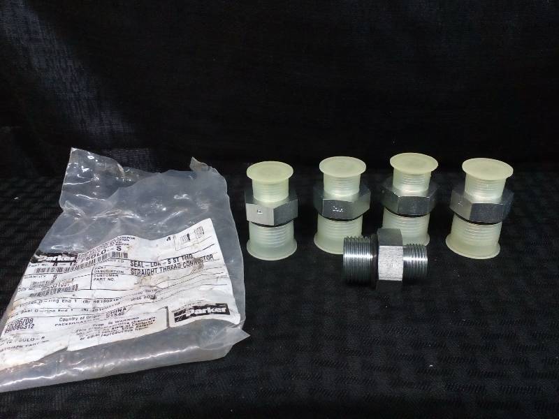 lot 166 image: Parker Seal Lok Straight Thread Connectors