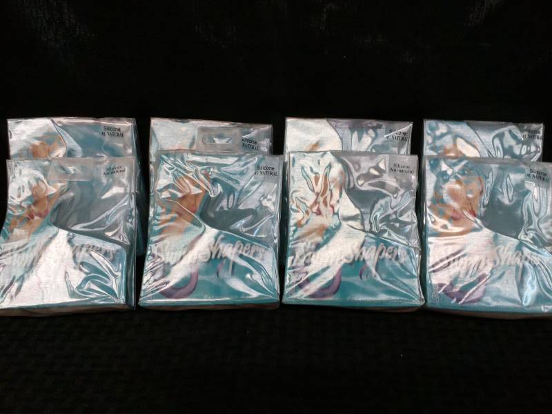 lot 243 image: Braza Swim Breast Shapers Enhancement Pads Silicone Au-Natural