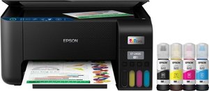 lot 17630 image: Epson - EcoTank ET-2400 Wireless Color All-in-One Cartridge-Free Supertank Printer with Scan and Copy - Black Retail $180