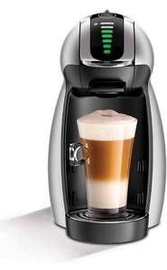 lot 17632 image: NESCAF� Dolce Gusto Coffee Machine, Genio 2, Espresso, Cappuccino and Latte Pod Machine,45 ounces, Silver Retail $109