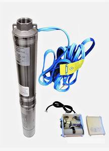 lot 17648 image: Pump, Deep Well, 1HP, 230V60HZ1PH, 3.5, 8 stg, Max 207 head,33 gpm all S.S. Retail $199