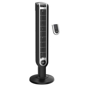 lot 17651 image: Lasko 36 3-Speed Oscillating Tower Fan with Remote Control and Timer Model 2511 Black