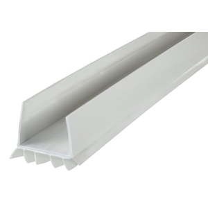 lot 17666 image: M-D Building Products 43336 White Cinch� Vinyl Slide-On Under Door Seal 36 in. x 2.375 in.
